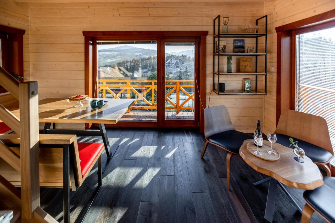 Houten Vakantiewoning "Reisnaarpolen" Royaal Ontbijt, Sauna En Hottub Czarna Góra 外观 照片